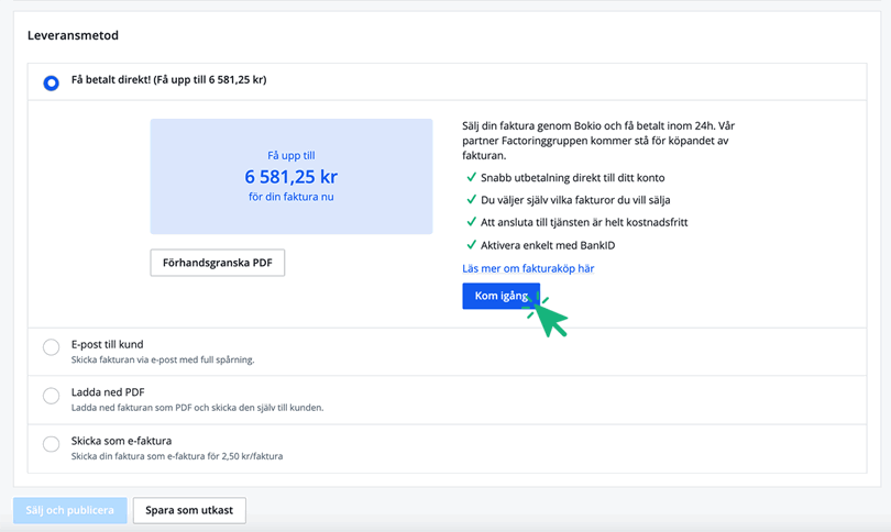 Kom igång Fakturaköp