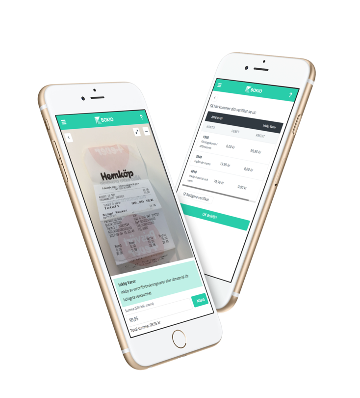bokföring mobilen bokio
