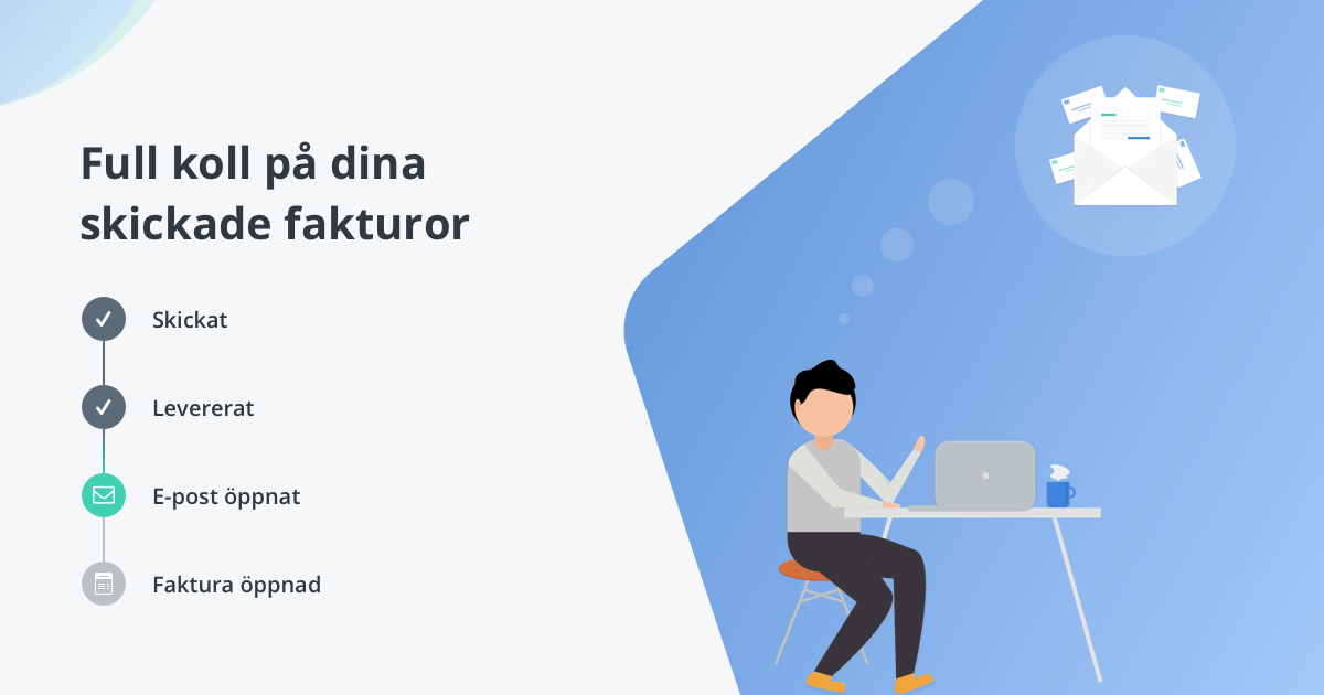 Nu lanserar vi live-uppdatering av leveransstatus när du skickar fakturor