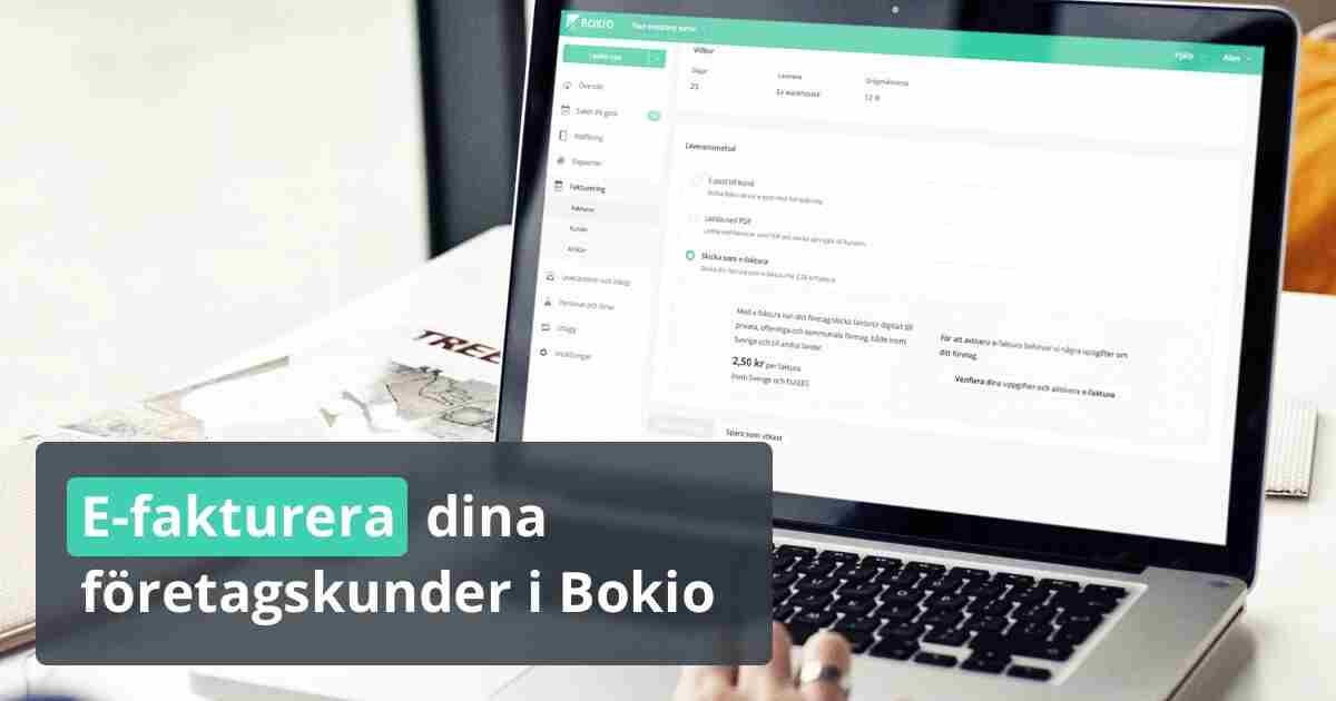 E-fakturera dina företagskunder i Bokio