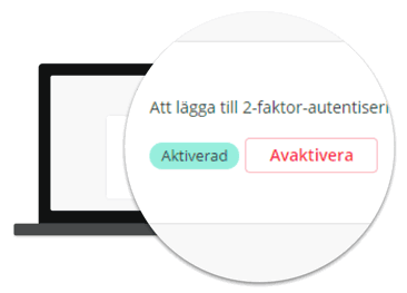 Avaktiverar tvåfaktor-autentisering