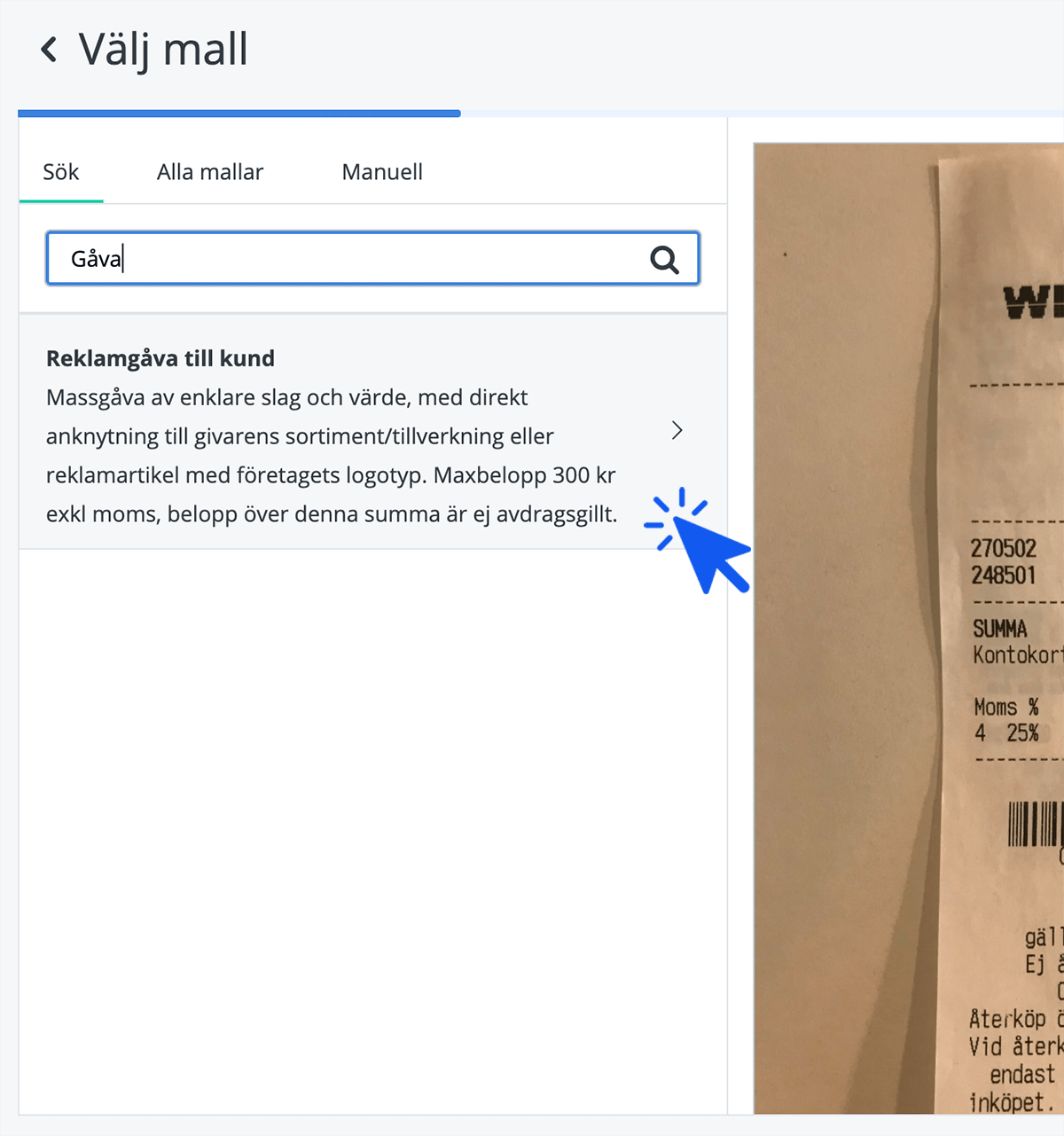 Bokföra gåvor till anställda och kunder Bokio