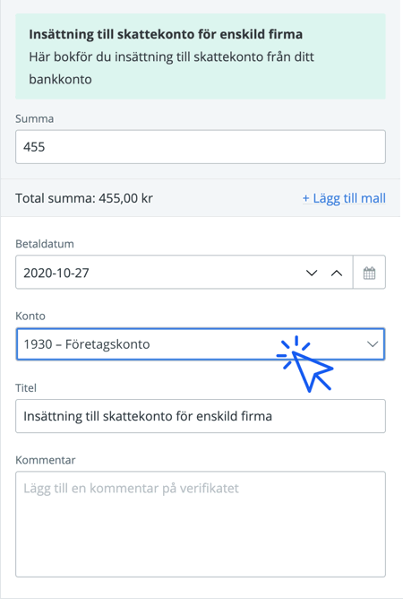 Hur bokför jag in- och utbetalning av moms? | Bokio