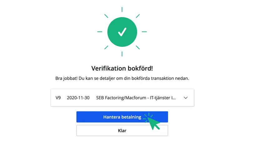 Bokförd leverantörsfaktura