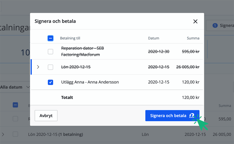 Signera med bankid