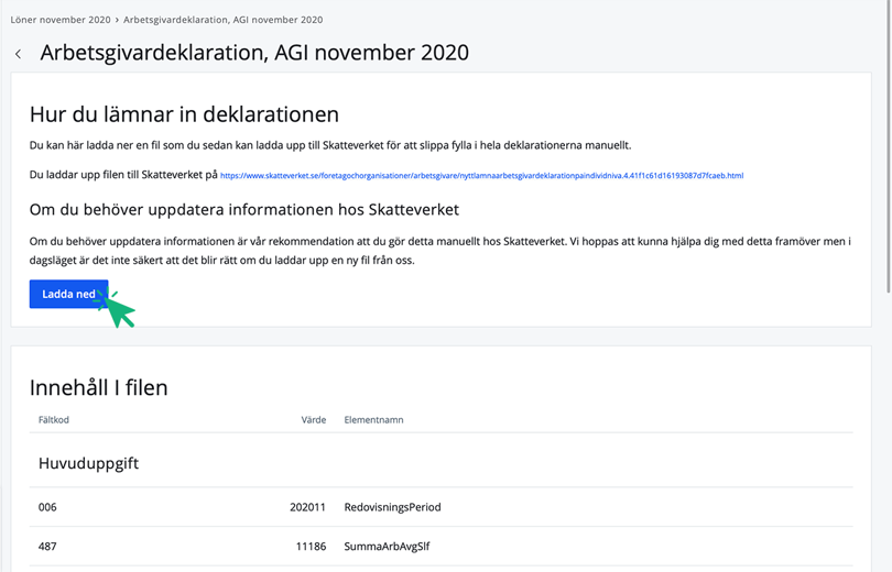 Klicka på Ladda ned