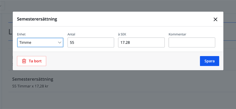 Beräkning av semesterersättning