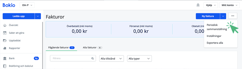 Klicka på Periodisk sammanställning