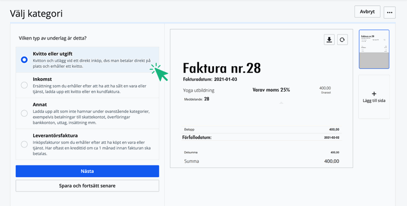 välj kategori