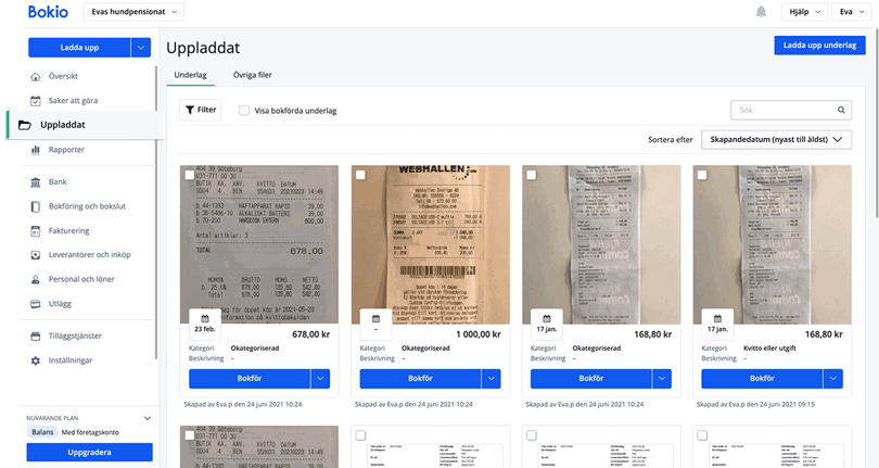 Se underlag under uppladdat