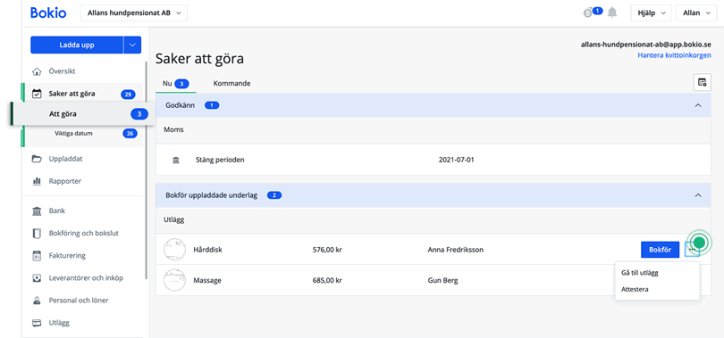 attestera_utlägg_att_göra