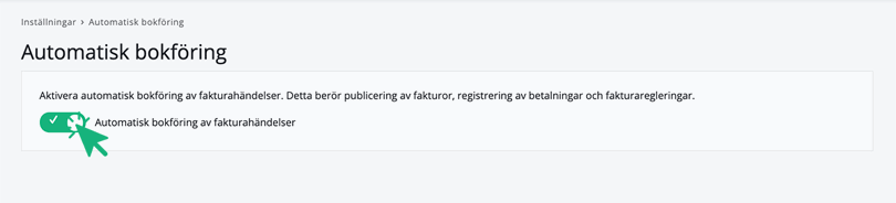 Bocka i automatisk bokföring av fakturor