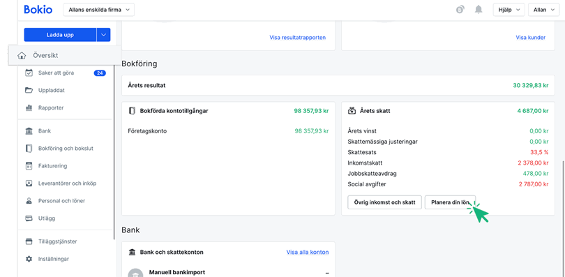 Planera din lön för enskild firma