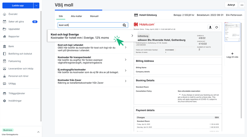 Mall kost och logi sverige