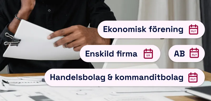 När ska bokslutet vara färdigt?