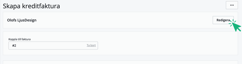 Redigera ditt företag