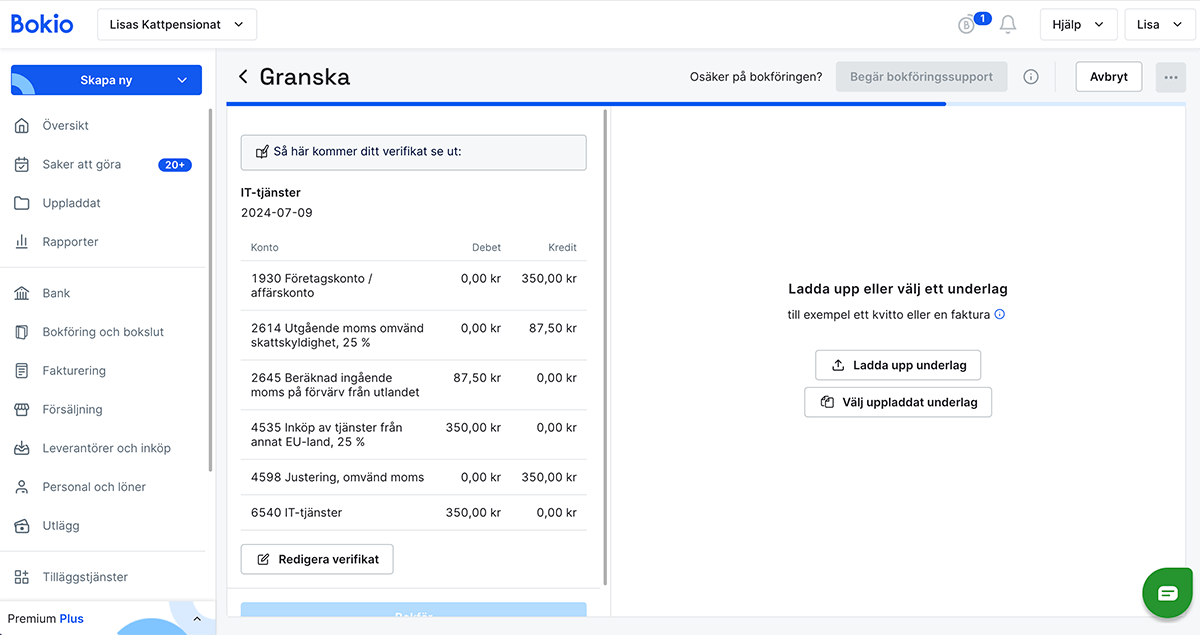 Såhär kommer ditt verifikat se ut