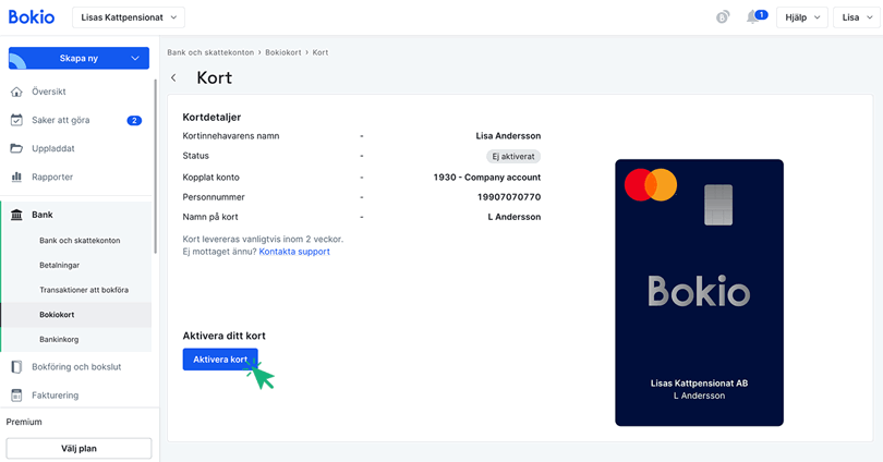 Aktivera ditt kort
