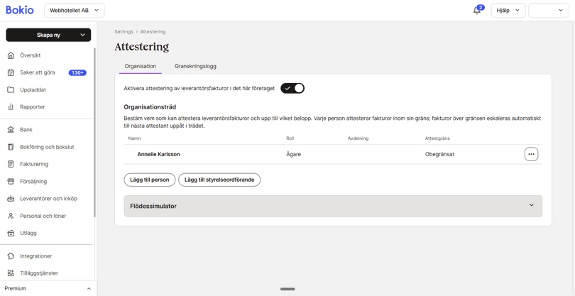 Attestering leverantors fakturor