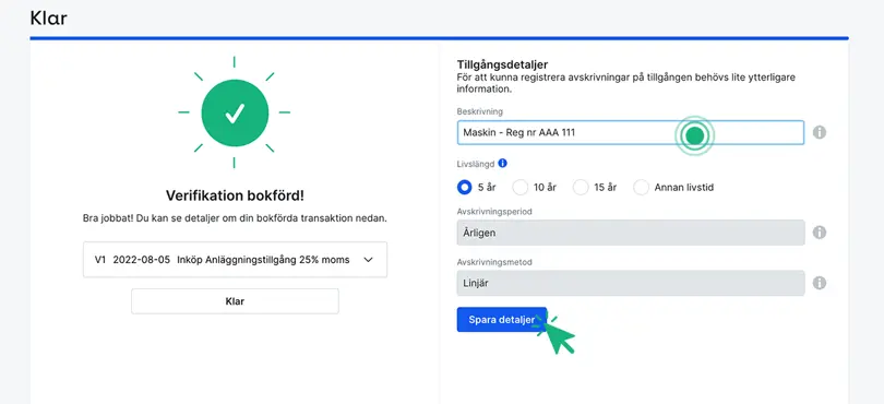 Skapa tillgång