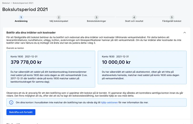 Stäm av dina bankkonton och skattekontot