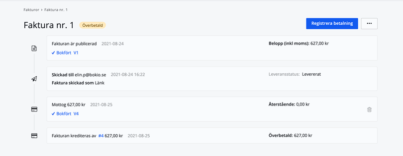 Fakturastatus överbetald