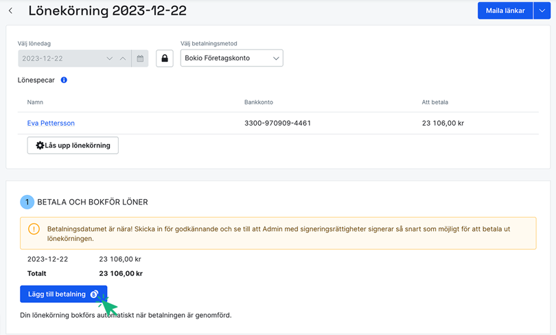 Klicka på Lägg till betalning