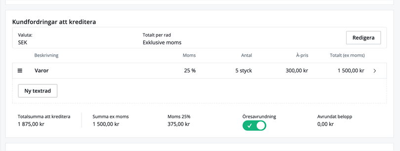 Kreditera kundfordringar