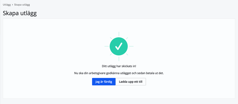 Uppladdat utlägg klart