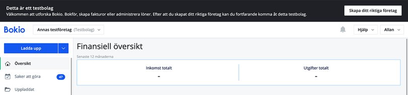 Detta är ett testbolag