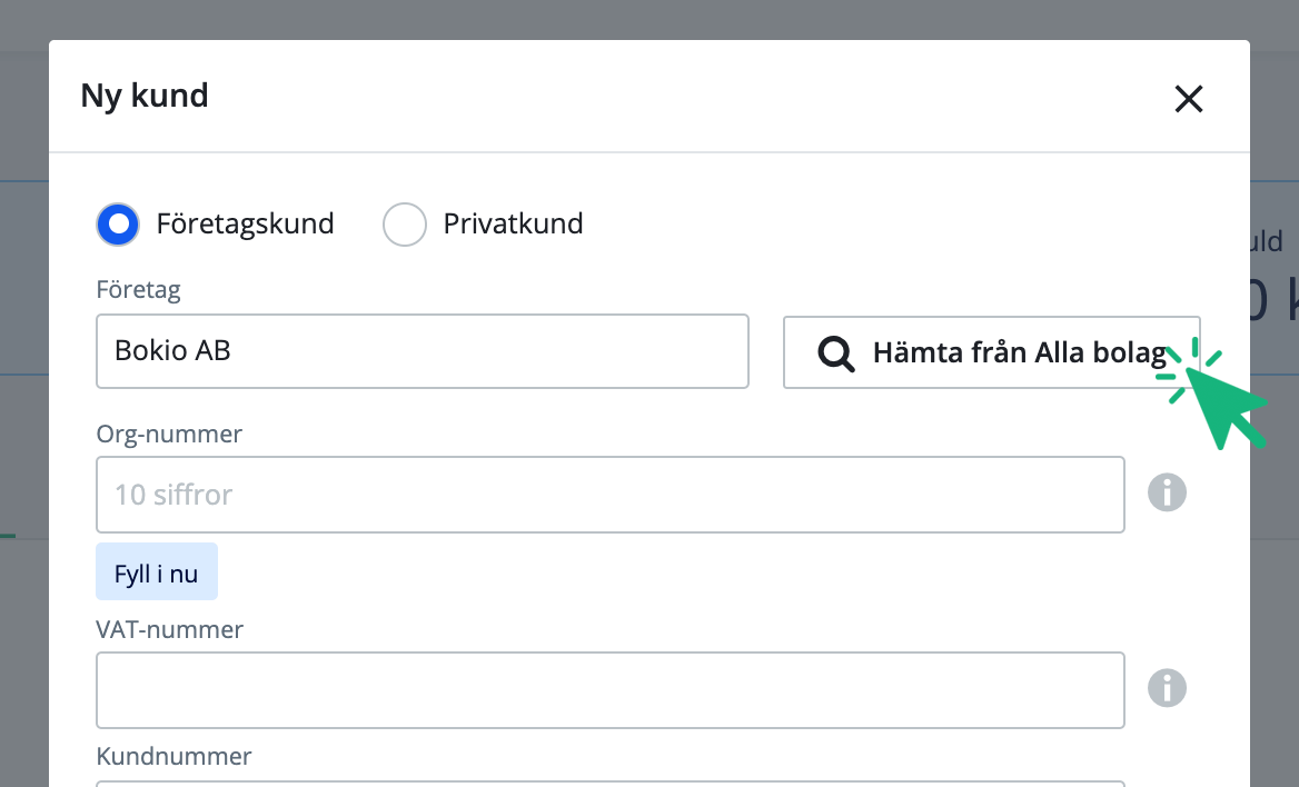 Hämta info från alla bolag